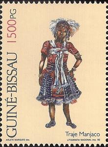 Stamp, Typical attire of Guinea-Bissau, Guinea-Bissau,  