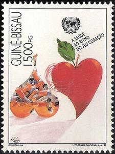 Stamp, OMS - Health to the Rhythm of Your Heart, Guinea-Bissau,  