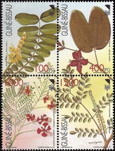 Se-tenant, Ornamental Trees - 92 Lubrapex, Guinea-Bissau,  