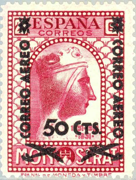 Black Virgin of  Montserrat Overprint