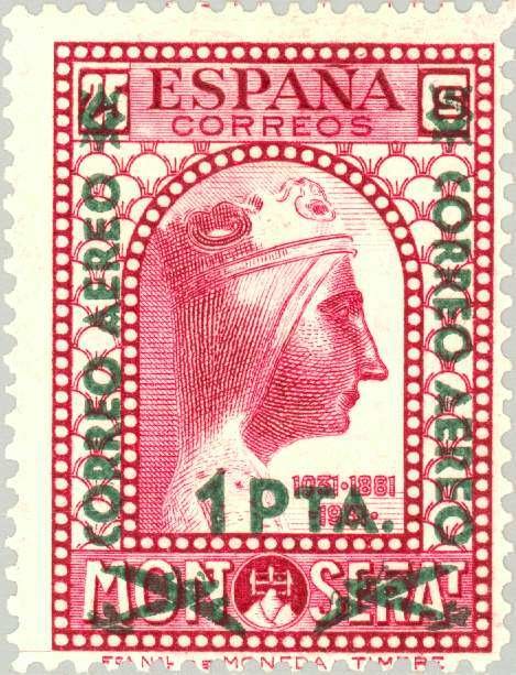 Black Virgin of  Montserrat Overprint
