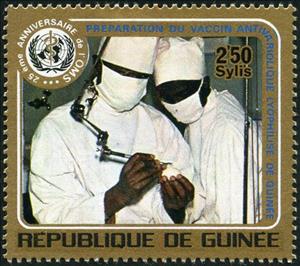 Stamp, Doctors, Guinea, Social Democratic Republic,  
