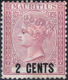 Queen Victoria, surcharged
