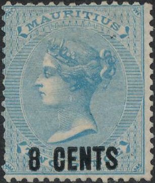 Queen Victoria, surcharged