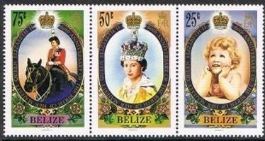 Se-tenant, Strip of 3, Belize,  , Royalty