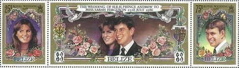 Se-tenant, Strip of 3, Belize,  , Royalty