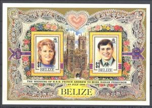 Souvenir Sheet, Sheet of 2, Belize,  
