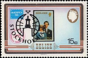 Stamp, Overprinted, Belize,  , Philatelic Exhibitions