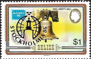 Stamp, Overprinted, Belize,  