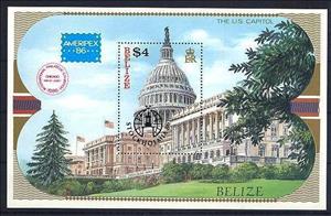 Souvenir Sheet, Overprinted, Belize,  