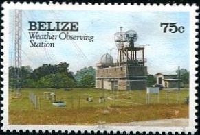 Stamp, Weather Observation, Belize,  , Meteorology