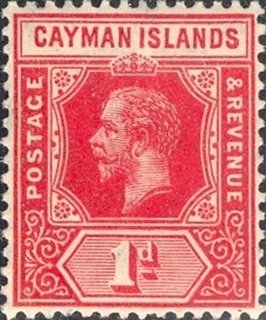 Stamp, Issues of 1912-1920, Cayman Islands,  