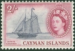 Stamp, Cayman schooner, Cayman Islands,  , Ships, Sailing Ships