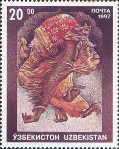 Men riding on monkey