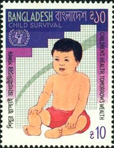 Stamp, Growth monitoring, Bangladesh,  