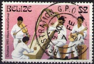 Stamp, Maya musical group, Belize,  , Christmas