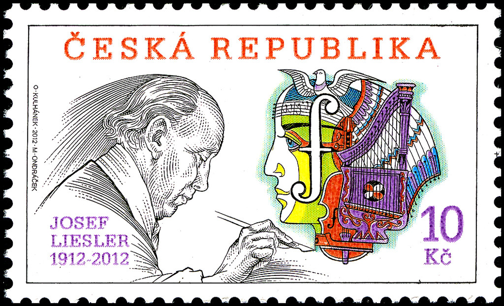 Josef Liesler (1912-2012), Stamp designer