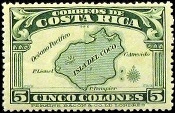 Map of Cocos Island