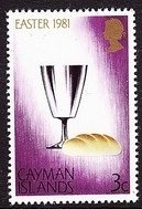 Stamp, Bread and Wine, Cayman Islands,  , Easter