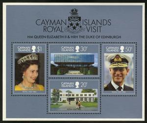 Souvenir Sheet, Sheet of 4, Cayman Islands,  , Royalty