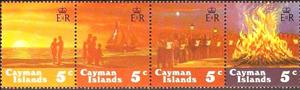 Se-tenant, Strip of 4, Cayman Islands,  