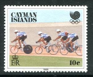 Stamp, Cycling, Cayman Islands,  , Olympic Games, Cycling
