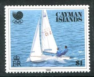 Stamp, Yachting, Cayman Islands,  , Sailing, Olympic Games