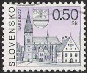 Stamp, Bardejov, Slovakia,  , City Halls, UNESCO World Heritage Sites, Churches - Cathedrals - Basilicas - Chapels