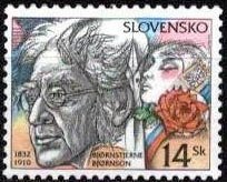Stamp, Björnstjerne Björnson, Slovakia,  , Authors, Nobel Laureates