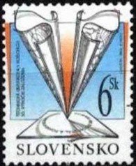 Stamp, 50 Years of Technical University, Košice, Slovakia,  , Education, Universities, Technology