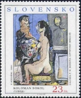 In the Studio, by Koloman Sokol