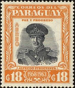 Stamp, Alfredo Stroessner (1912-2006), Paraguay,  