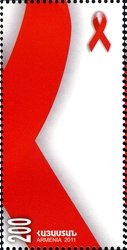 AIDS ribbon, right
