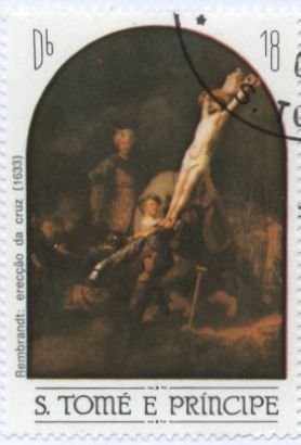 Elevation of the Cross, by Rembrandt