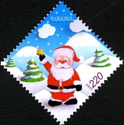 Santa Claus waving