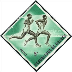 Stamp, Running, Guinea, Social Democratic Republic,  , Sport