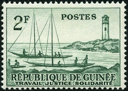 Ships and lighthouse
