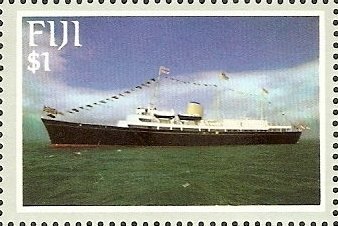 Stamp, Britannia, Fiji,  