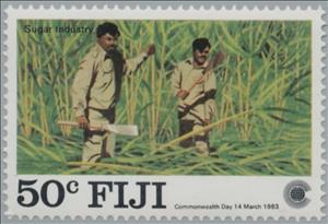 Stamp, Sugar Cane Crop, Fiji,  