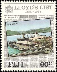 Stamp, Suva Wharf, Fiji,  