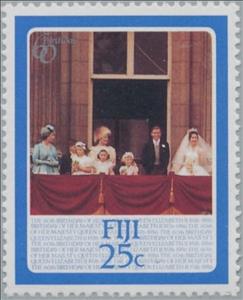 Stamp, On Balcony, Fiji,  