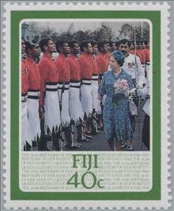 Stamp, Inspecting the Guard, Fiji,  