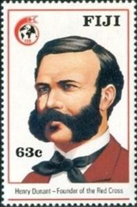 Stamp, Jean Henri Dunant, Fiji,  
