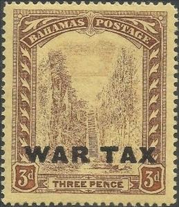 Stamp, Overprinted, WAR TAX, Bahamas,  