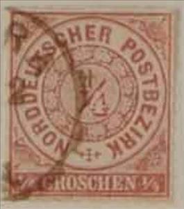 Stamp, Numeral in circle, German States,  