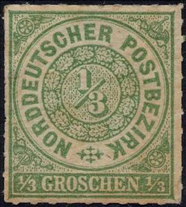 Stamp, Numeral in circle, German States,  