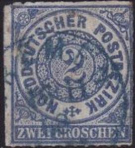 Stamp, Numeral in circle, German States,  