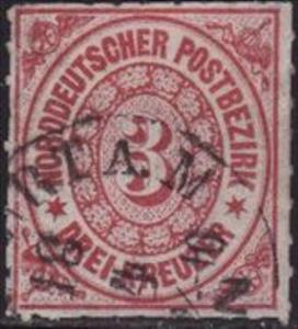 Stamp, Numeral in oval, German States,  