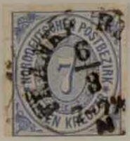 Stamp, Numeral in oval, German States,  