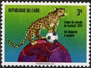 Leopard (Panthera pardus) with Ball on Globe